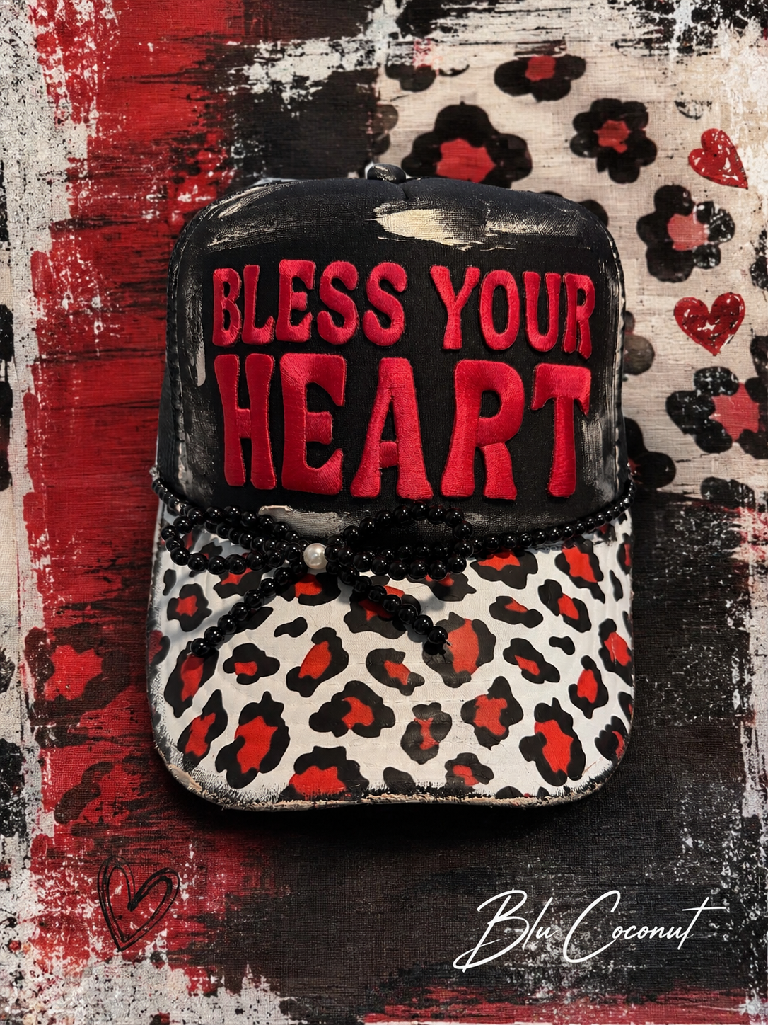 Blu Coconut Bless Your Heart Trucker Hat ❤️