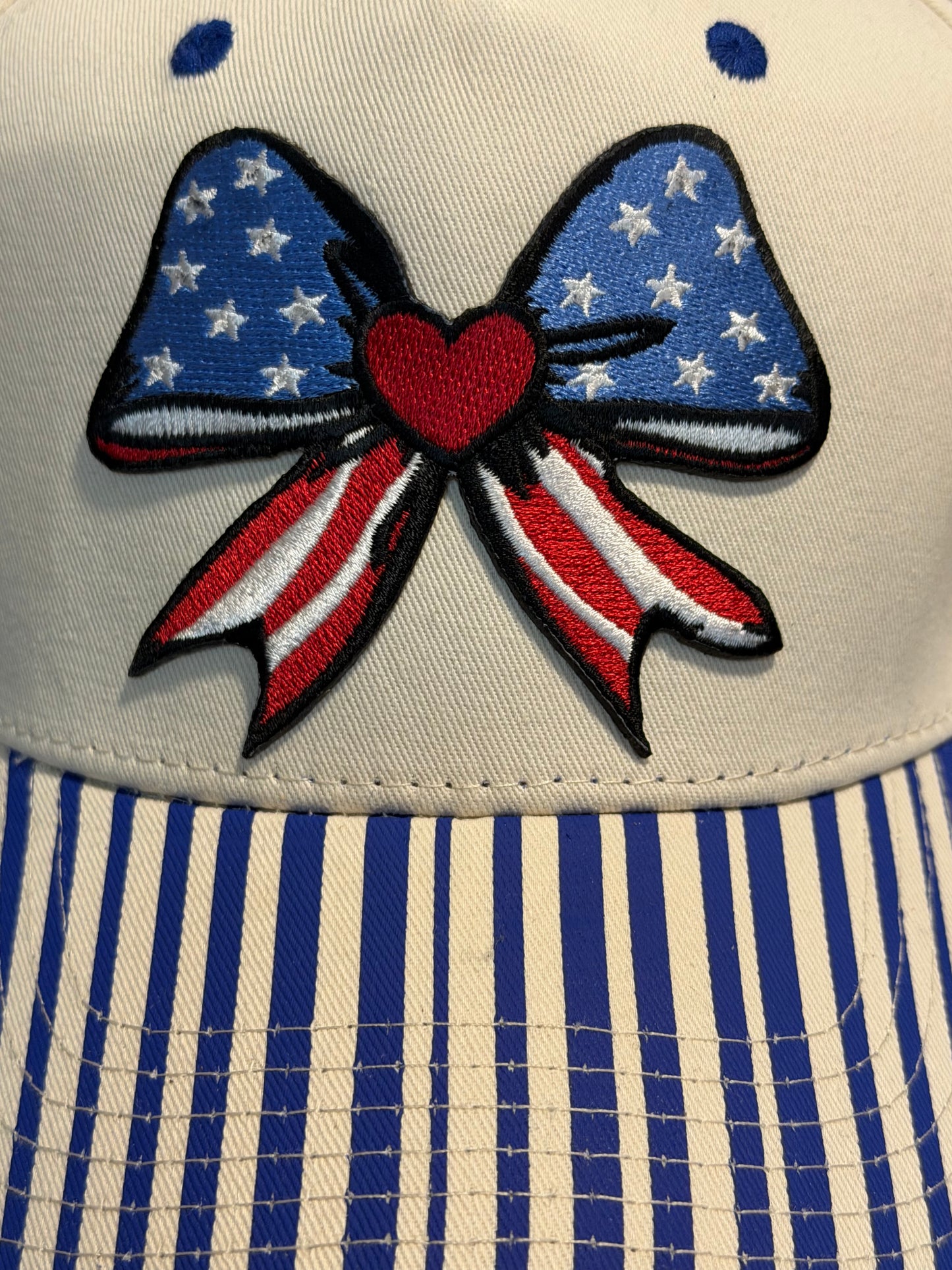 Blu Coconut Patriotic Bow Trucker