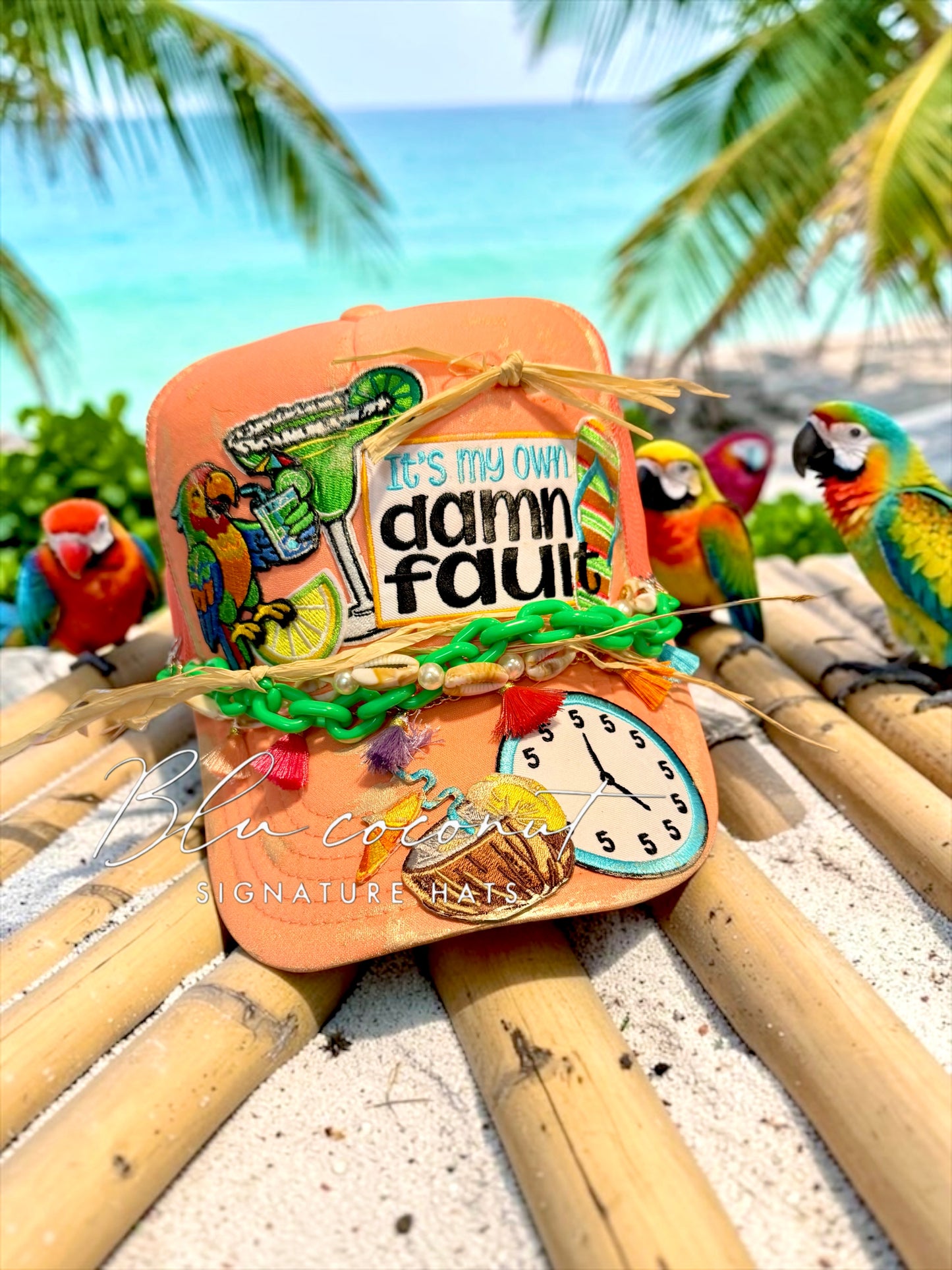 Blu coconut My Fault Trucker