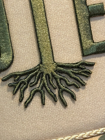 Blu Coconut tan camo ROOTED Trucker 🌿✝️