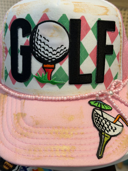 Blu Coconut Golf Trucker