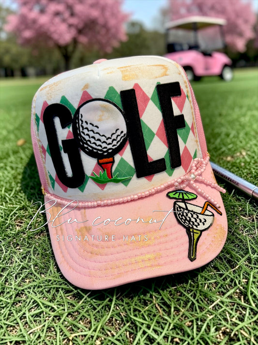 Blu Coconut Golf Trucker