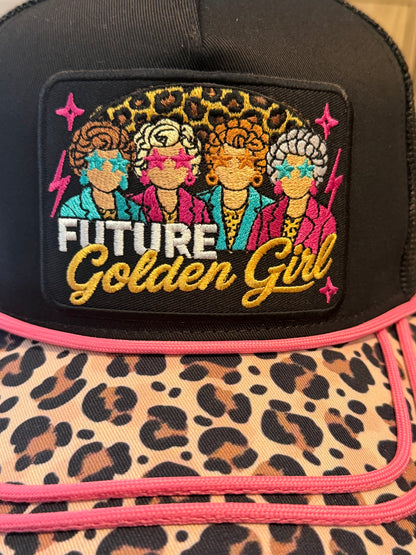 Blu Coconut Golden Girl CANVAS Trucker