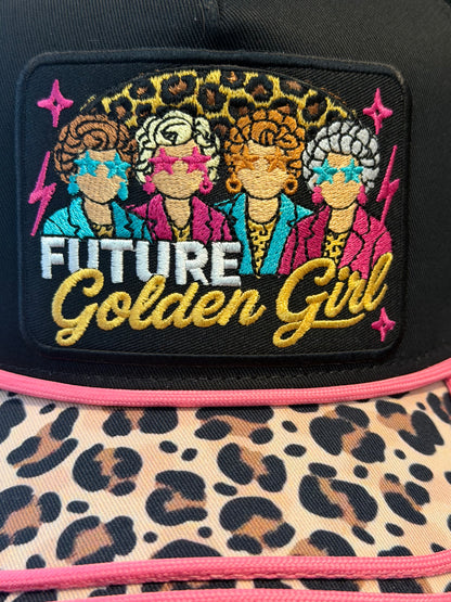 Blu Coconut Golden Girl CANVAS Trucker