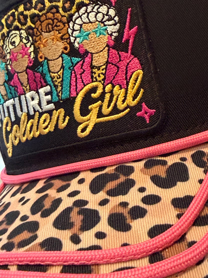 Blu Coconut Golden Girl CANVAS Trucker
