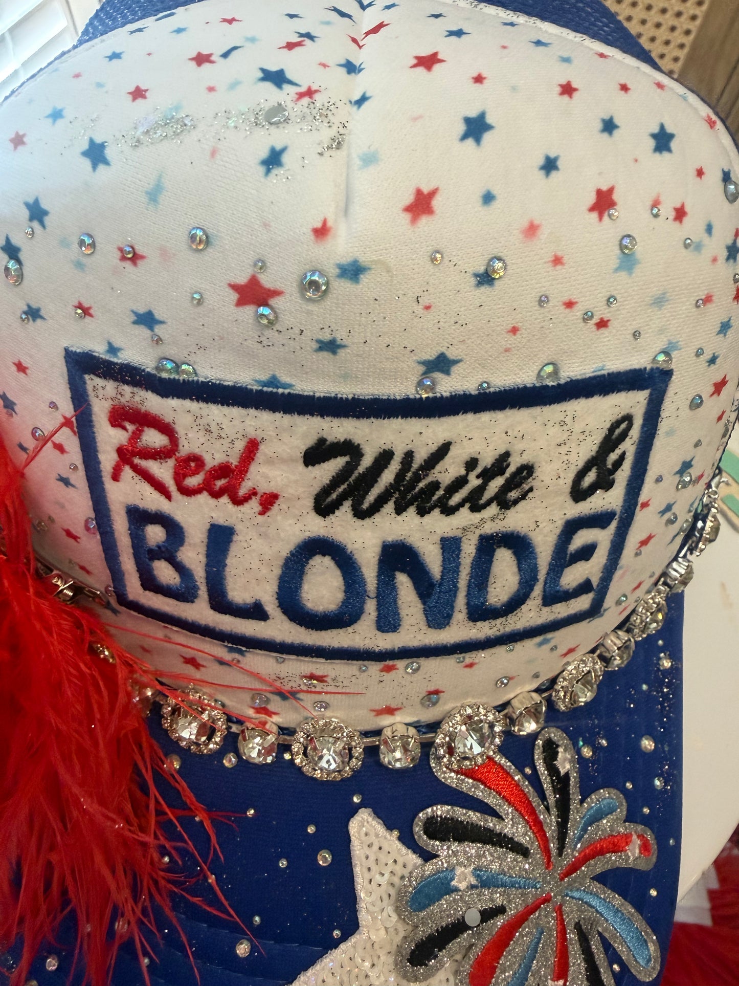 Blu Coconut Blonde Trucker