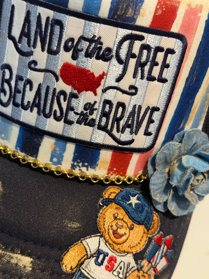 Blu Coconut Bear Trucker
