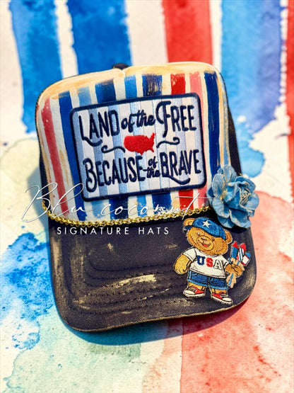 Blu Coconut Bear Trucker