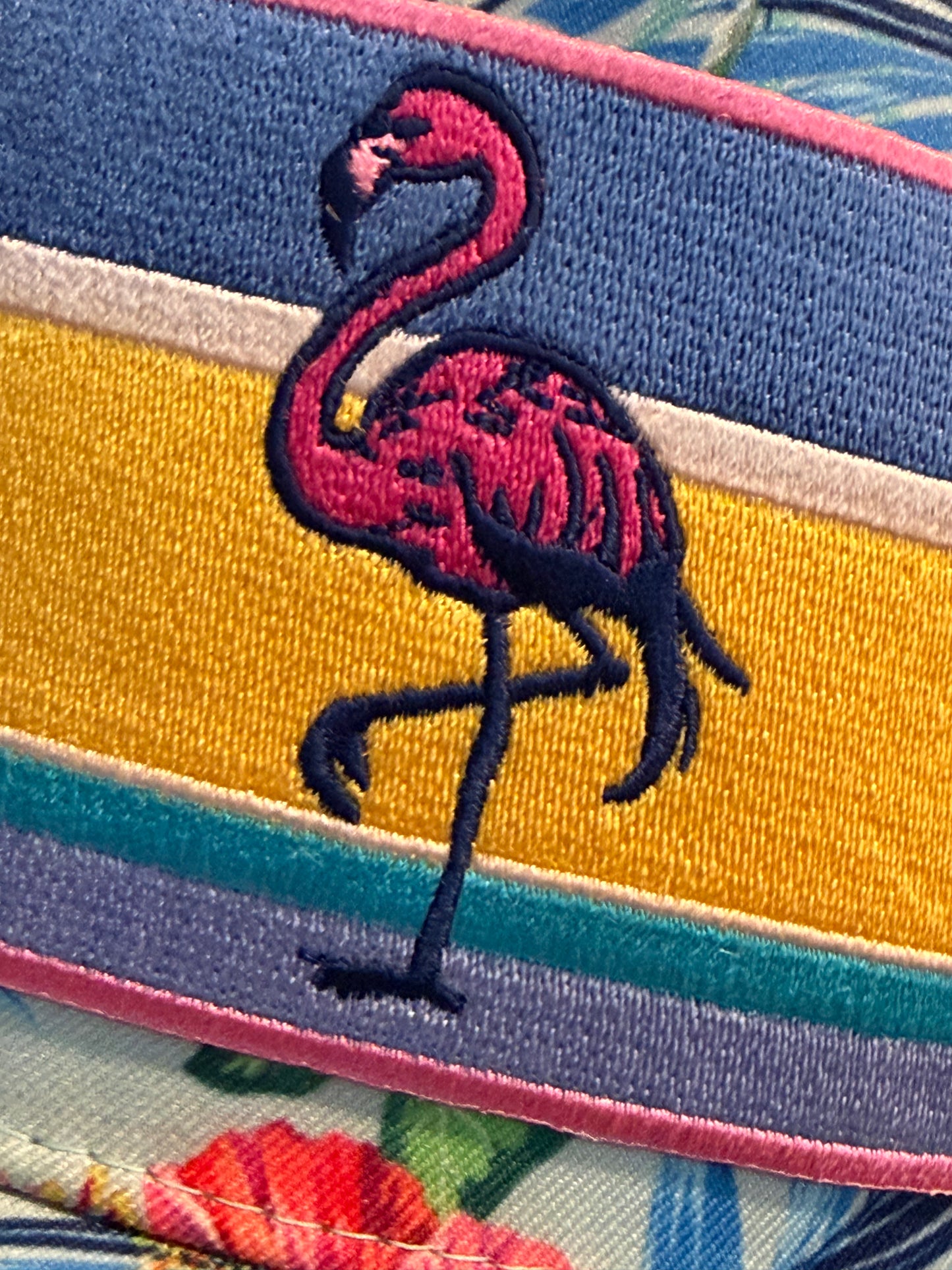 Blu Coconut Hawaiian Flamingo Trucker