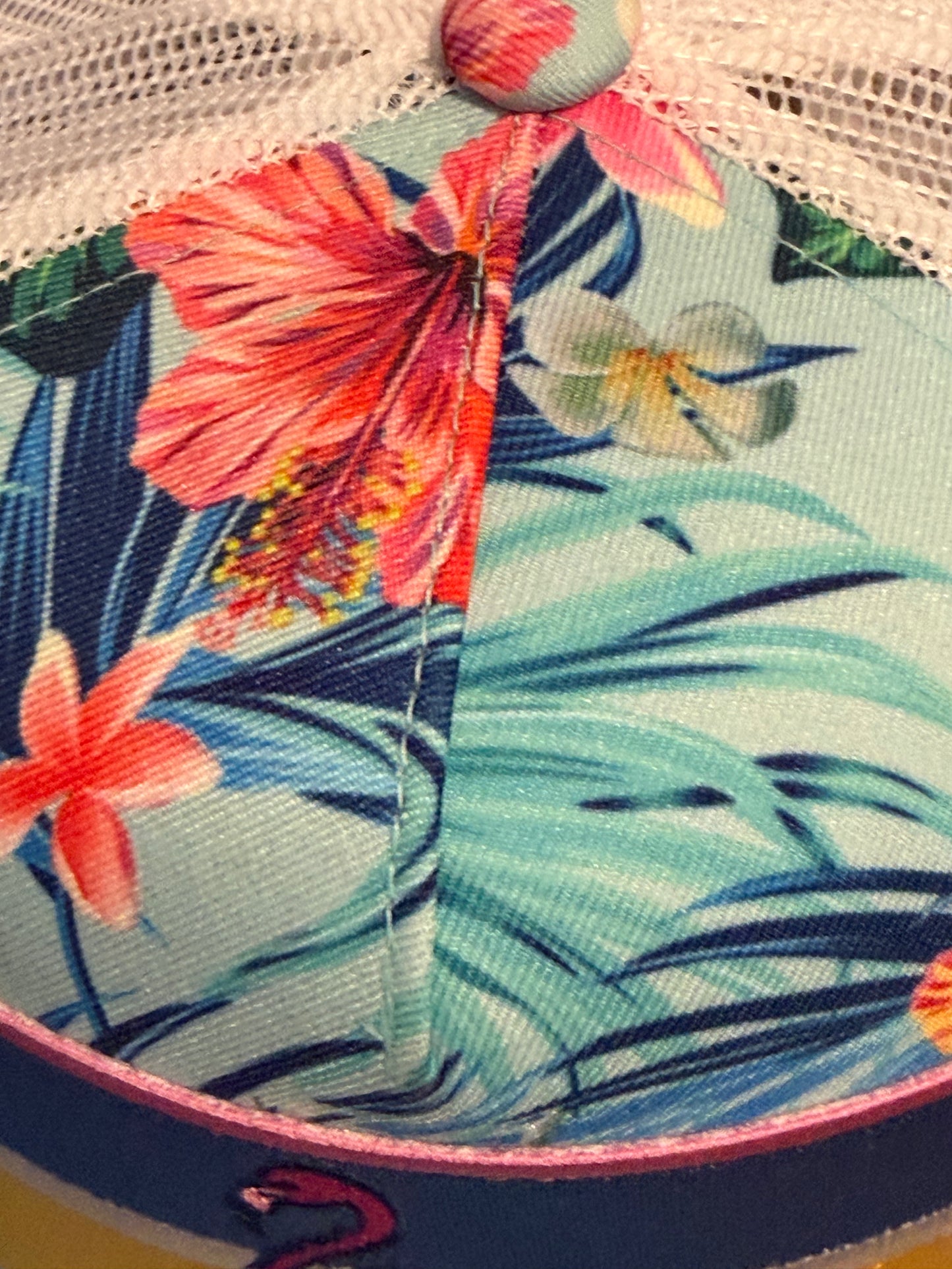 Blu Coconut Hawaiian Flamingo Trucker