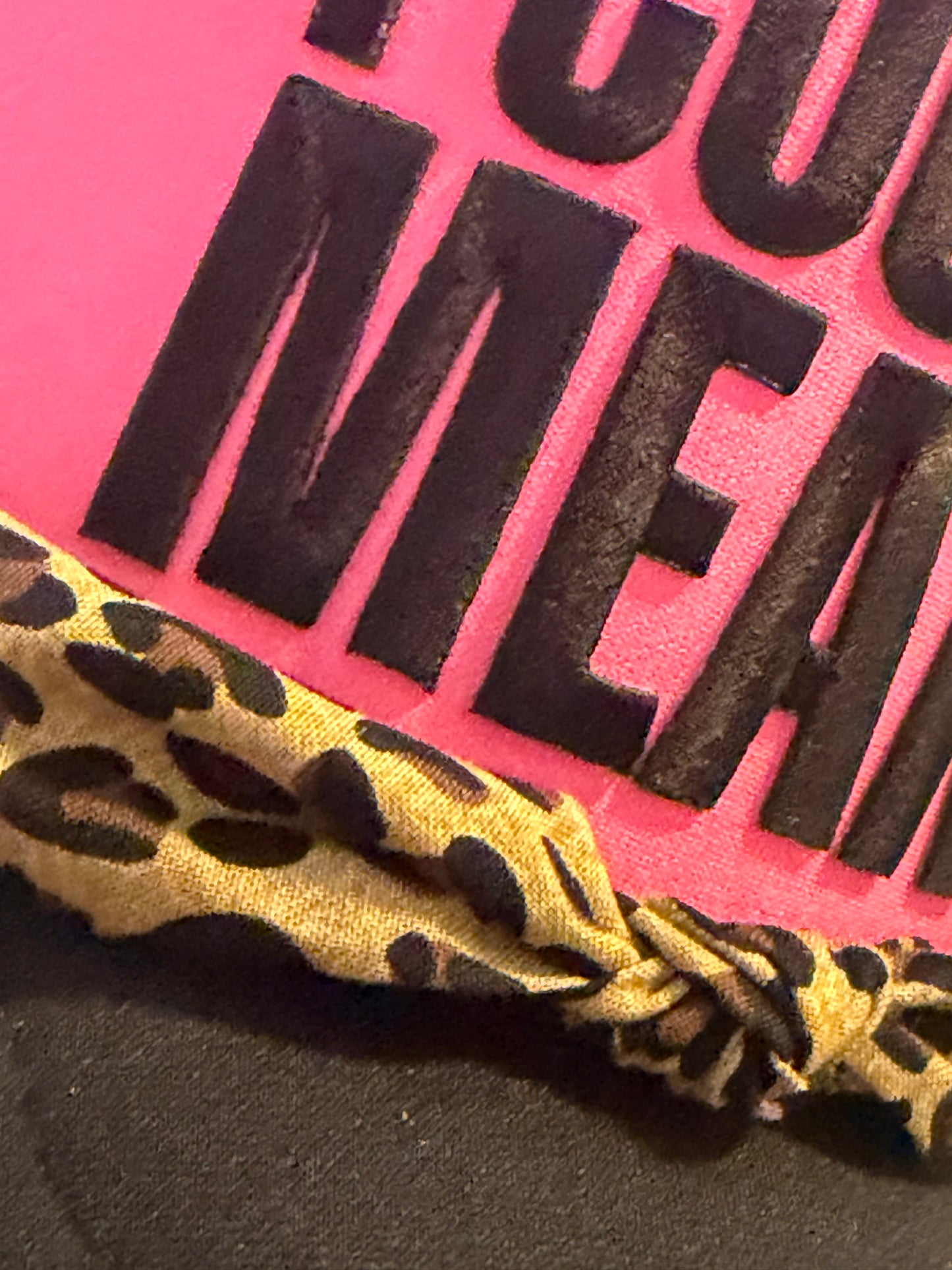 Blu Coconut Hot Pink and Black Meaner Trucker