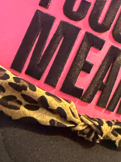 Blu Coconut Hot Pink and Black Meaner Trucker