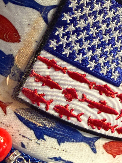 Blu Coconut patriotic fishing trucker