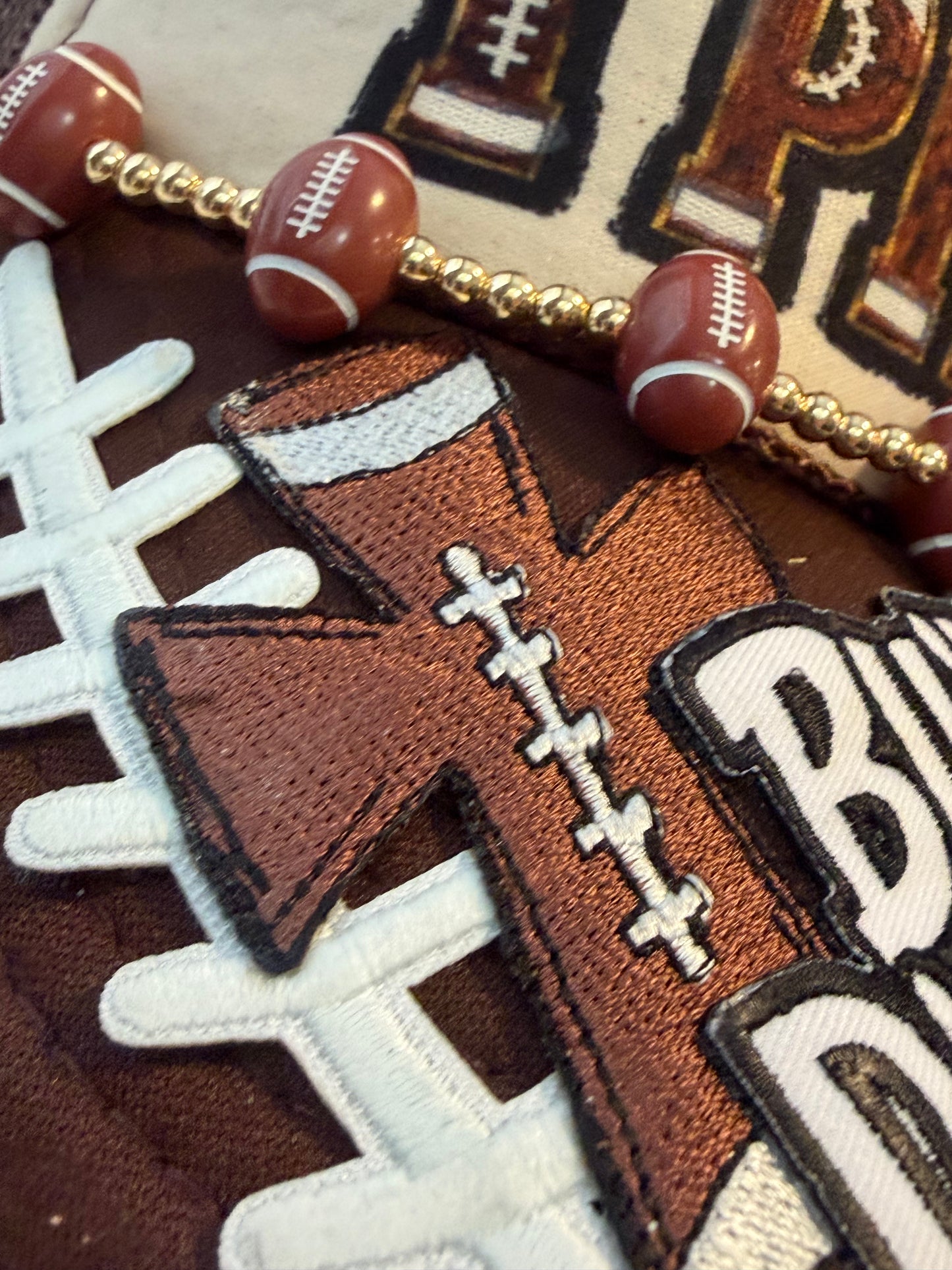 Blu Coconut Brown and khaki Pray Football Trucker Hat