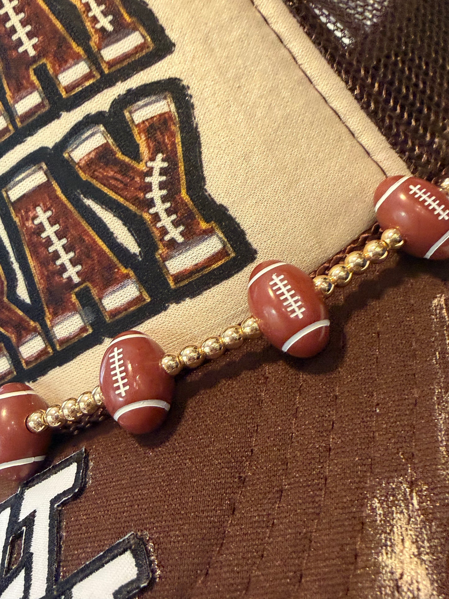 Blu Coconut Brown and khaki Pray Football Trucker Hat