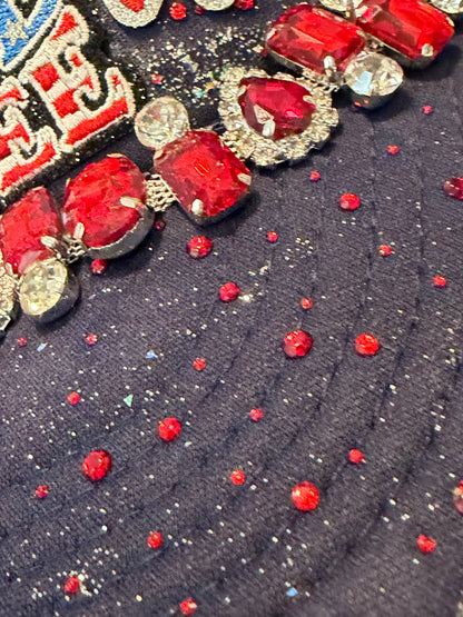 Blu Coconut Red White Boujee Trucker