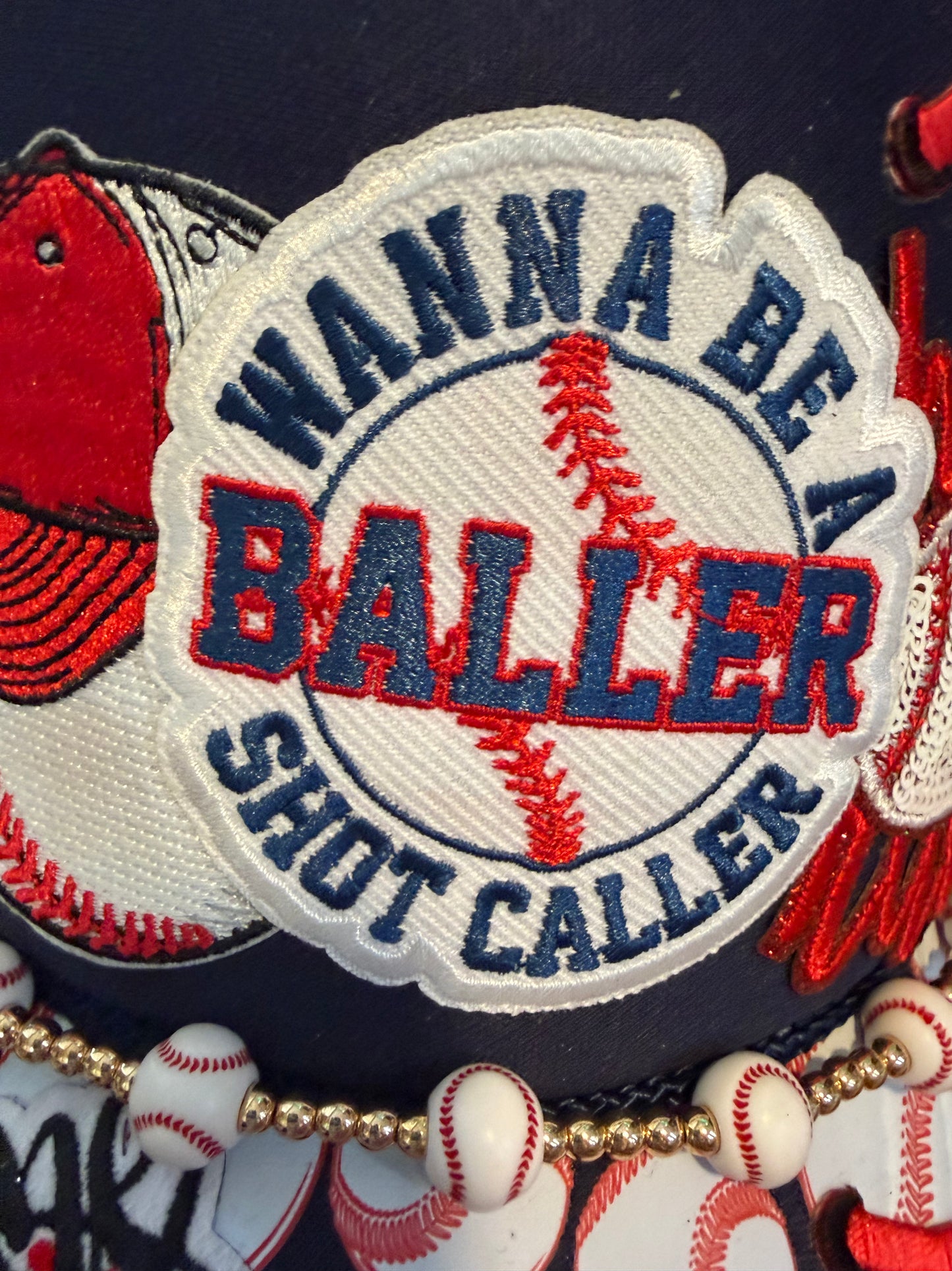 Blu coconut Wanna Be a Baller Navy Trucker