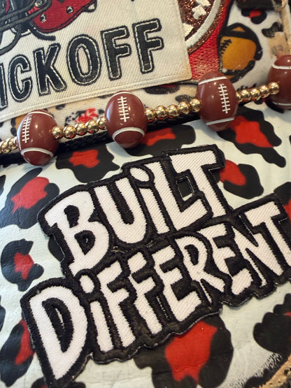 Blu Coconut black, white and red Football Trucker Hat. ❤️🖤🏈