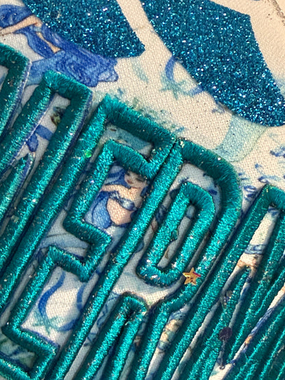 Blu Coconut Mermaid Gemstone Trucker