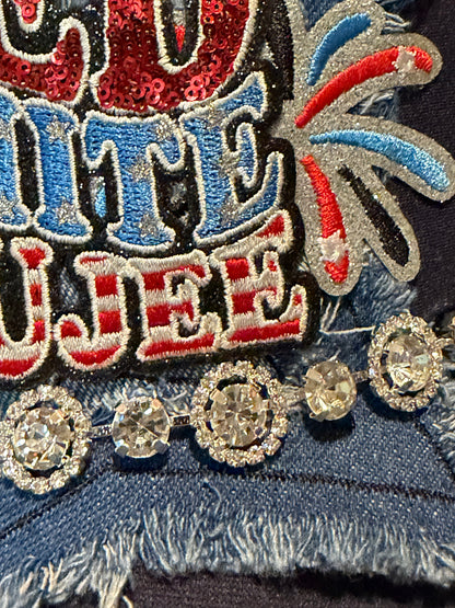 Blu Coconut Boujee Denim Trucker