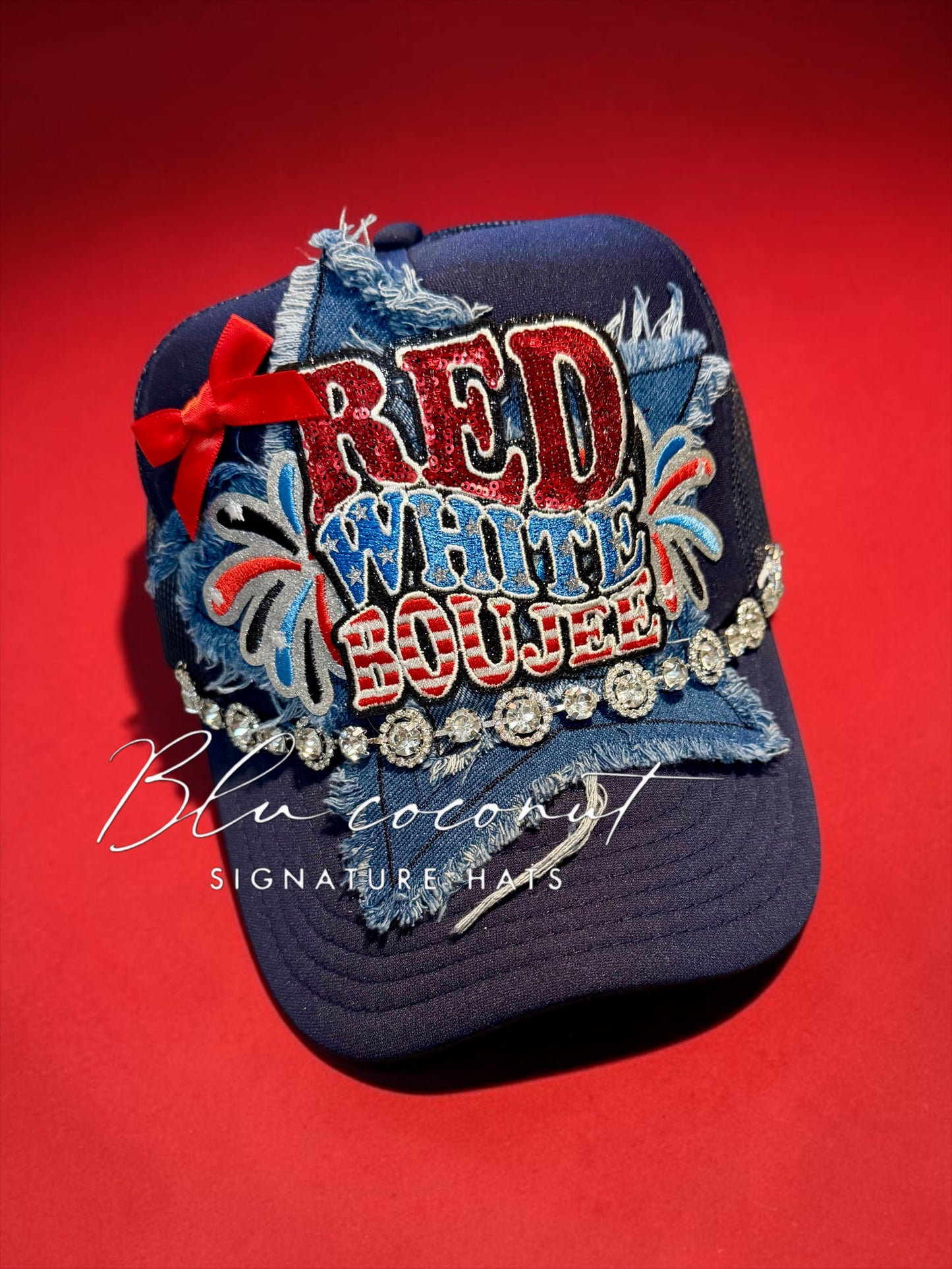 Blu Coconut Boujee Denim Trucker