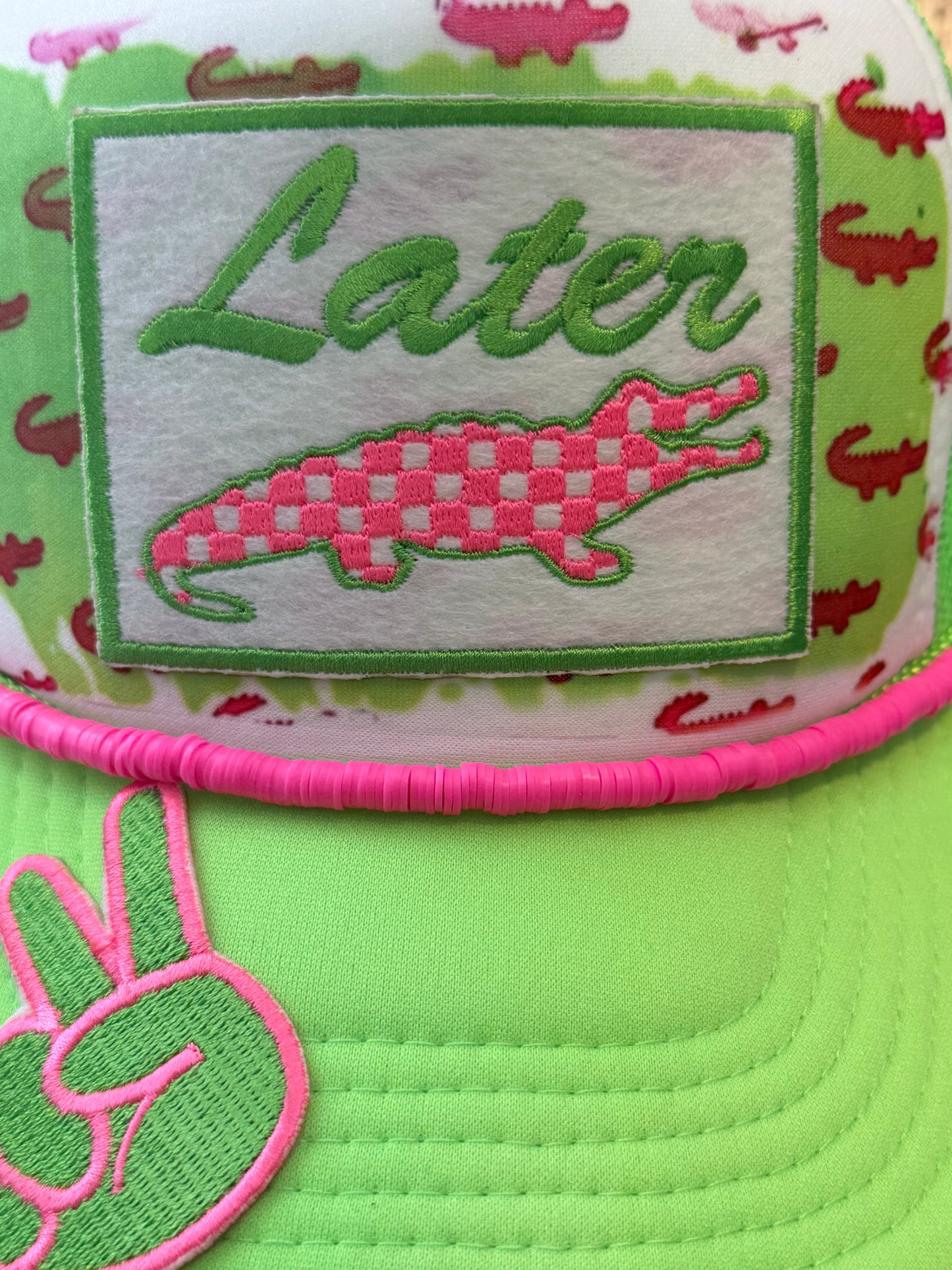 Blu Coconut Later Gator Trucker