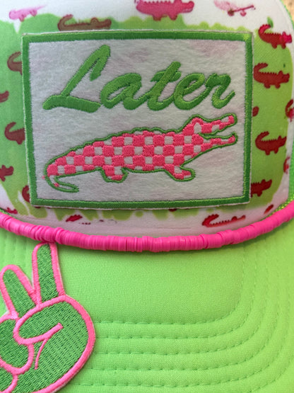 Blu Coconut Later Gator Trucker