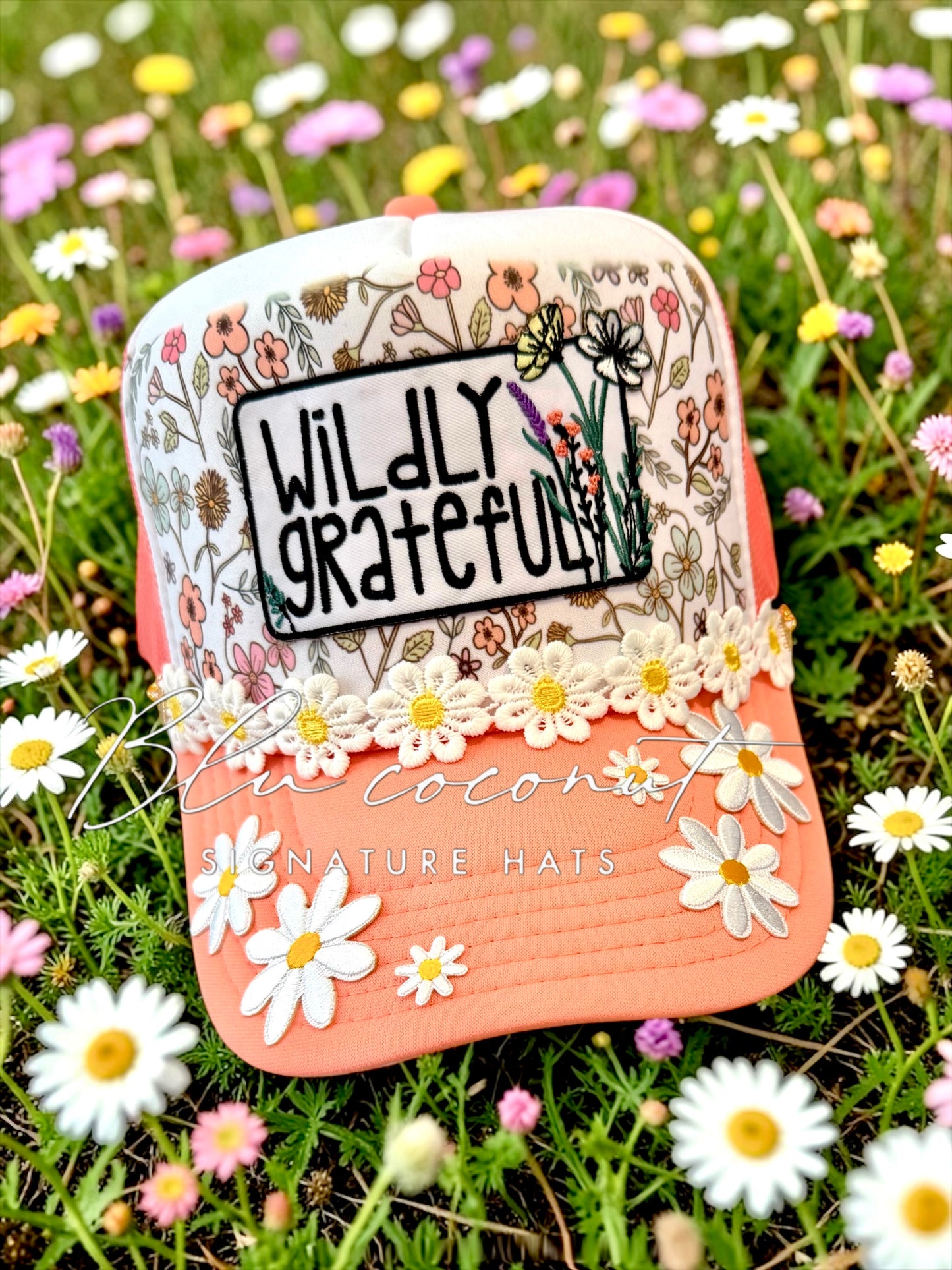 Blu Coconut Wildly Grateful Trucker
