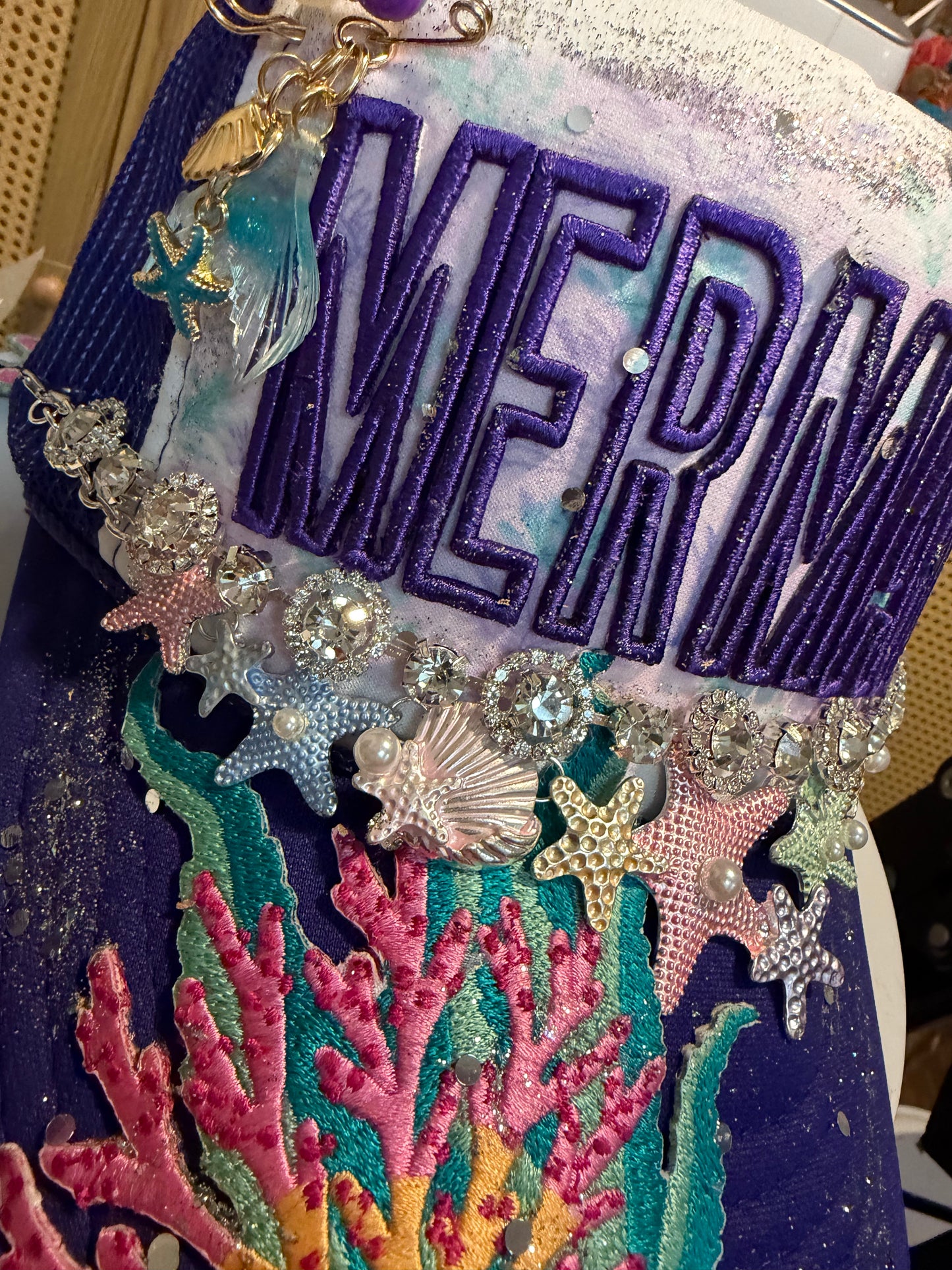 Blu Coconut Purple Mermaid Trucker