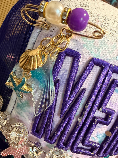 Blu Coconut Purple Mermaid Trucker