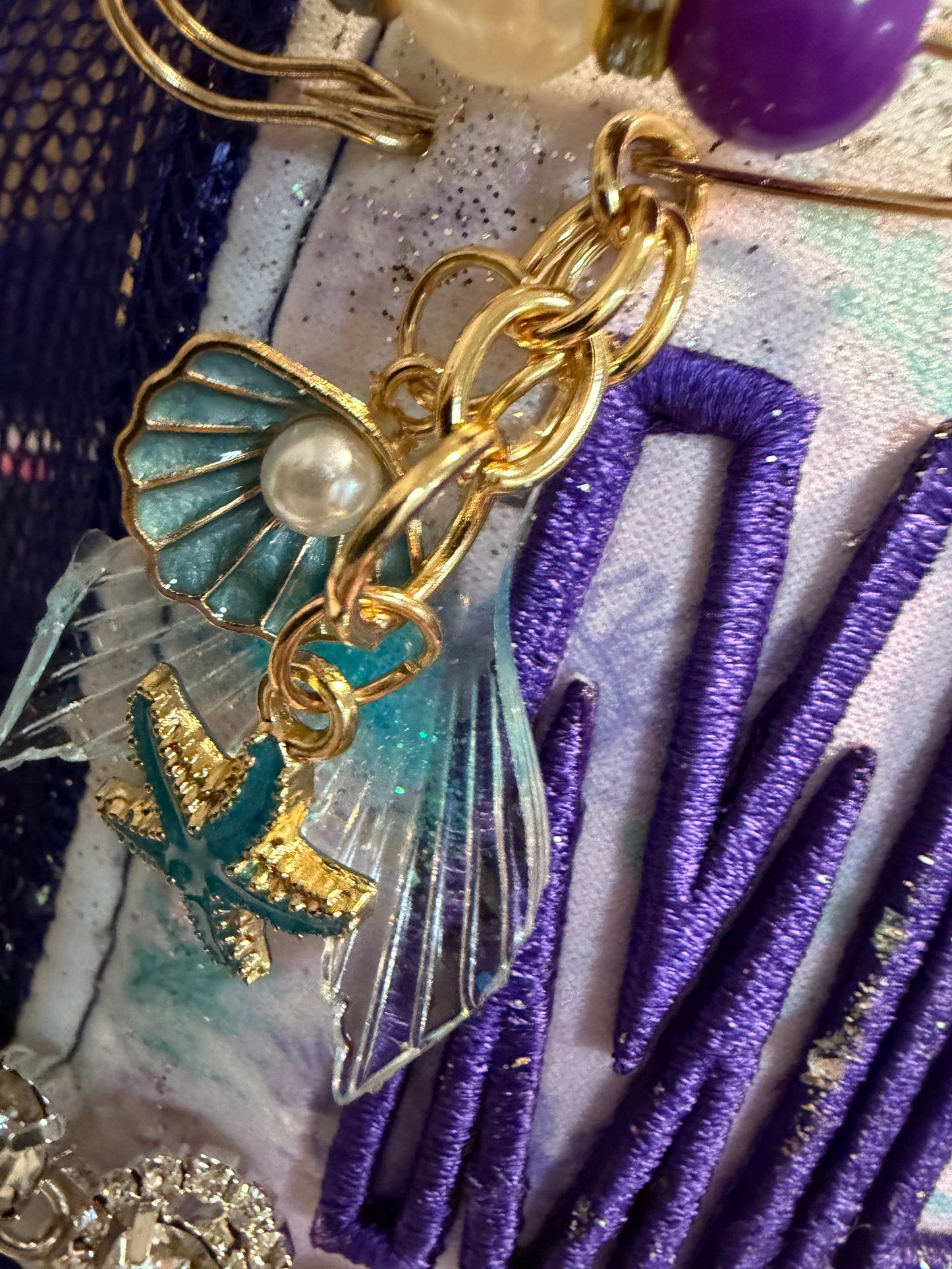 Blu Coconut Purple Mermaid Trucker