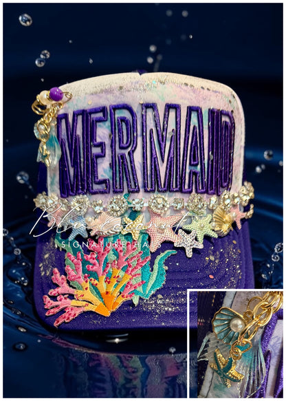 Blu Coconut Purple Mermaid Trucker