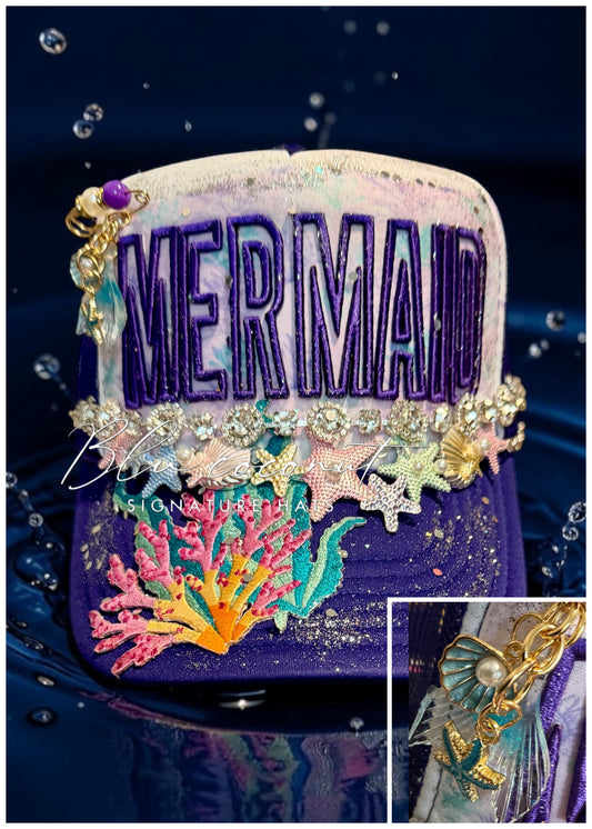 Blu Coconut Purple Mermaid Trucker