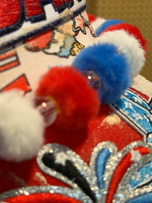 Red, White and Blue puffy CHAIN ONLY