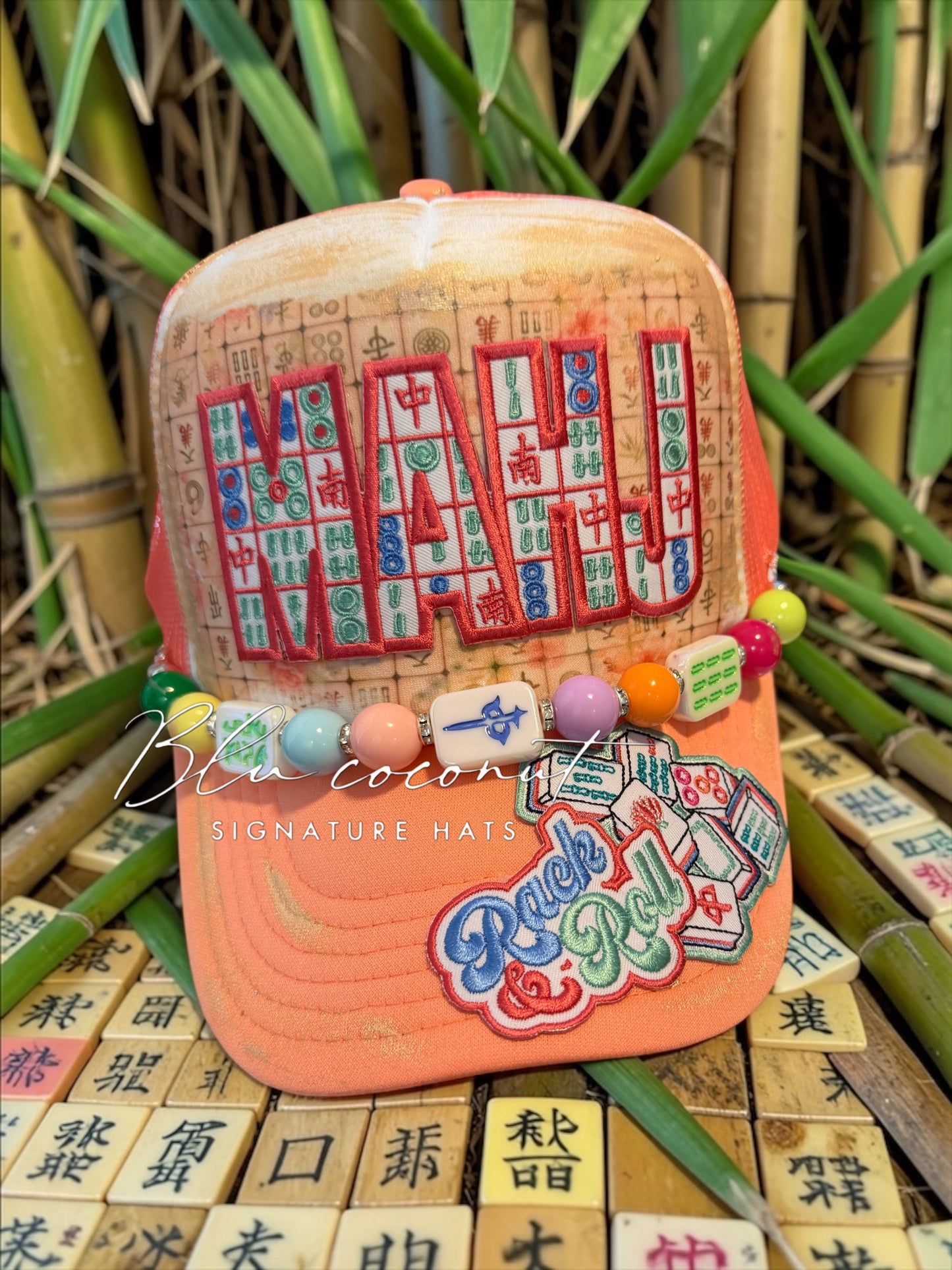 Blu Coconut Mahjong Trucker