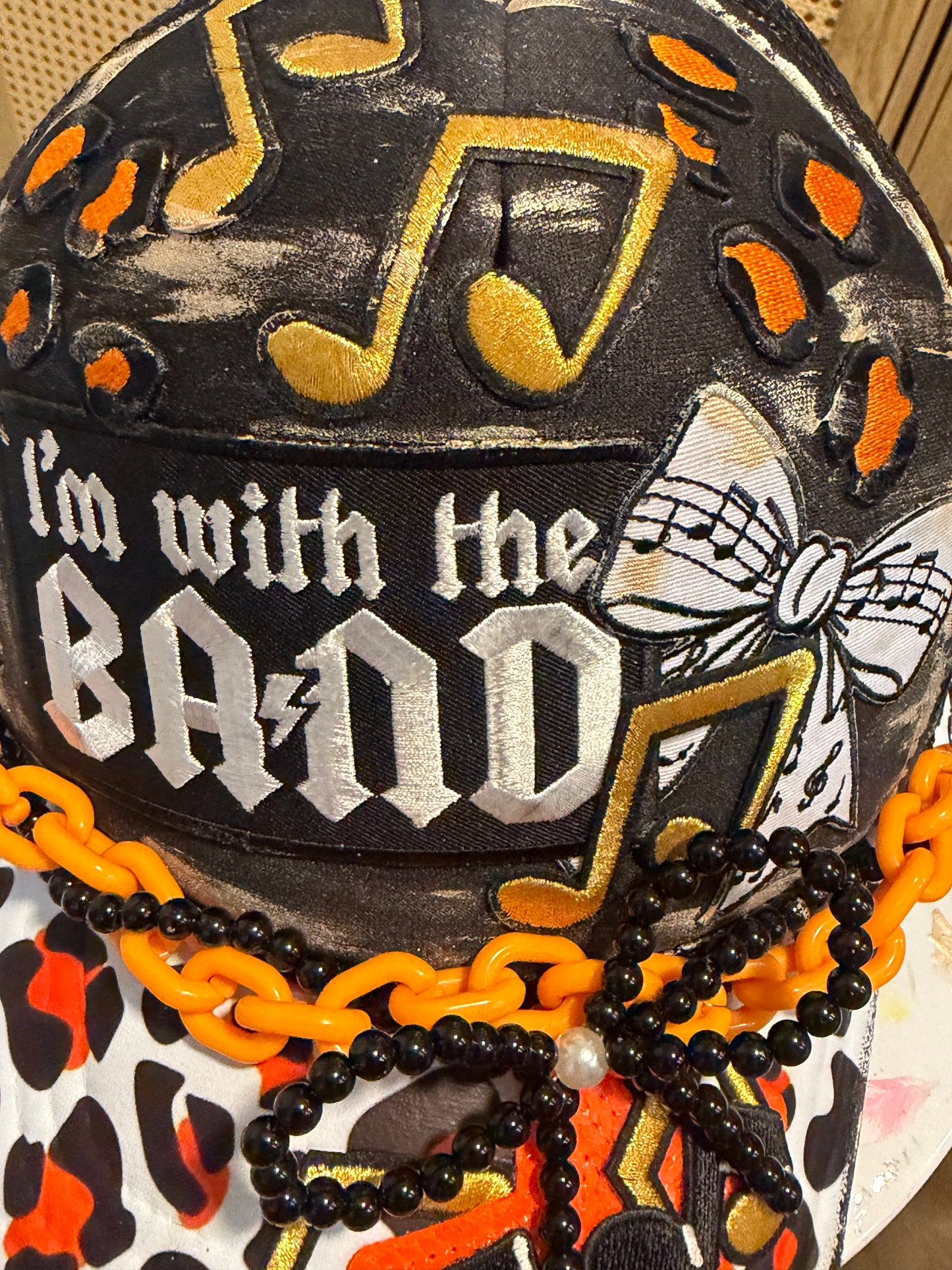 Blu Coconut Orange Band Trucker Hat