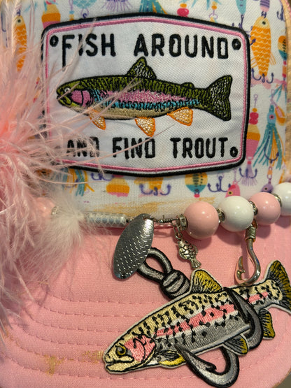 Blu coconut Feathered Fishing Trucker