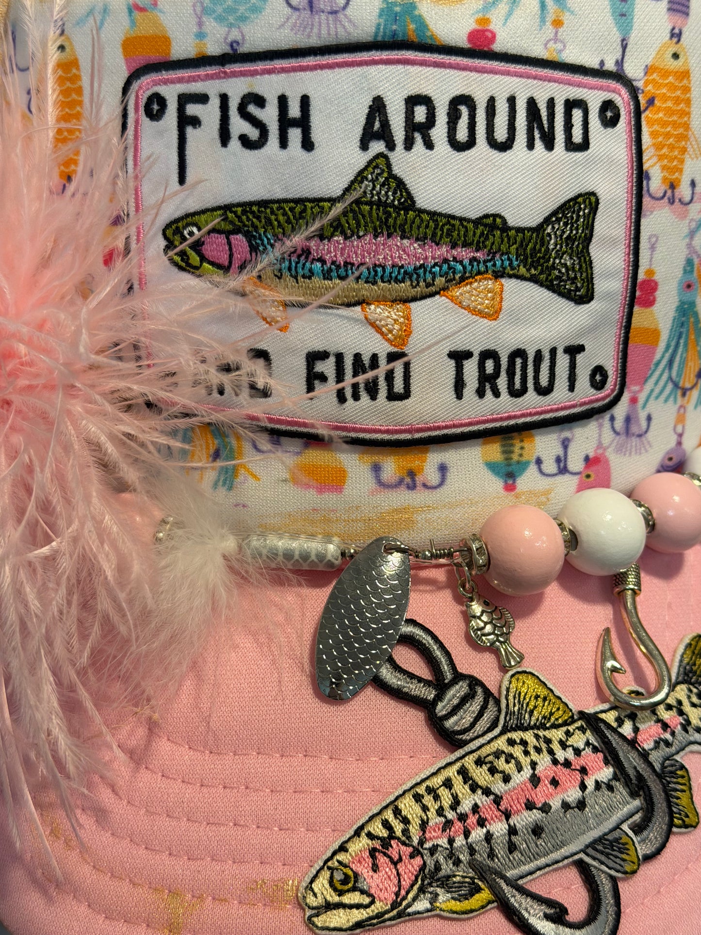 Blu coconut Feathered Fishing Trucker
