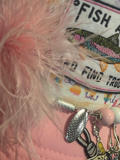 Blu coconut Feathered Fishing Trucker