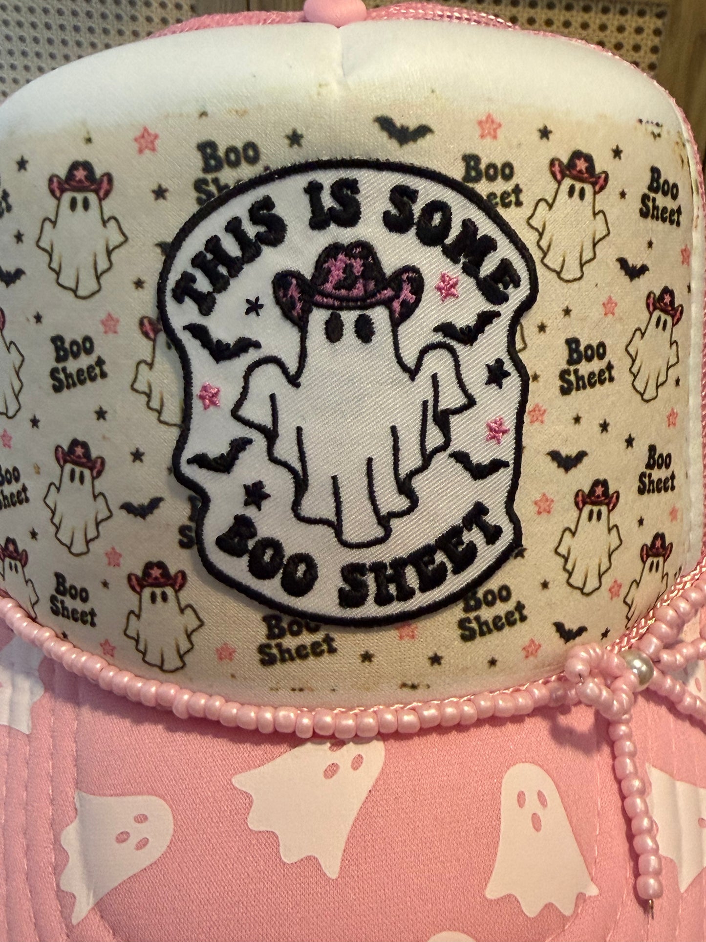 Blu Coconut Boo Sheet Trucker Hat