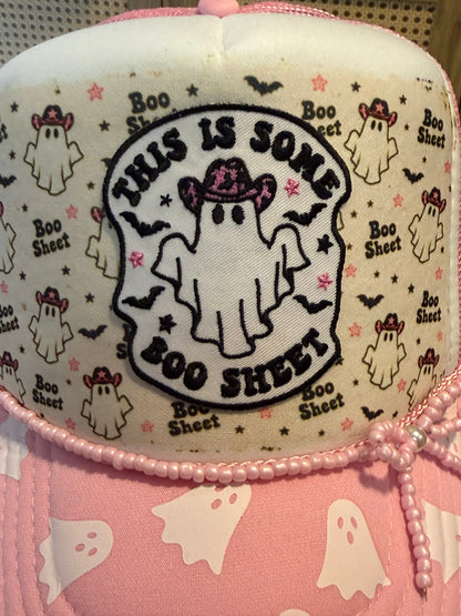 Blu Coconut Boo Sheet Trucker Hat
