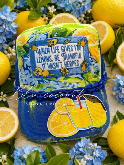 Blu Coconut Lemons Trucker