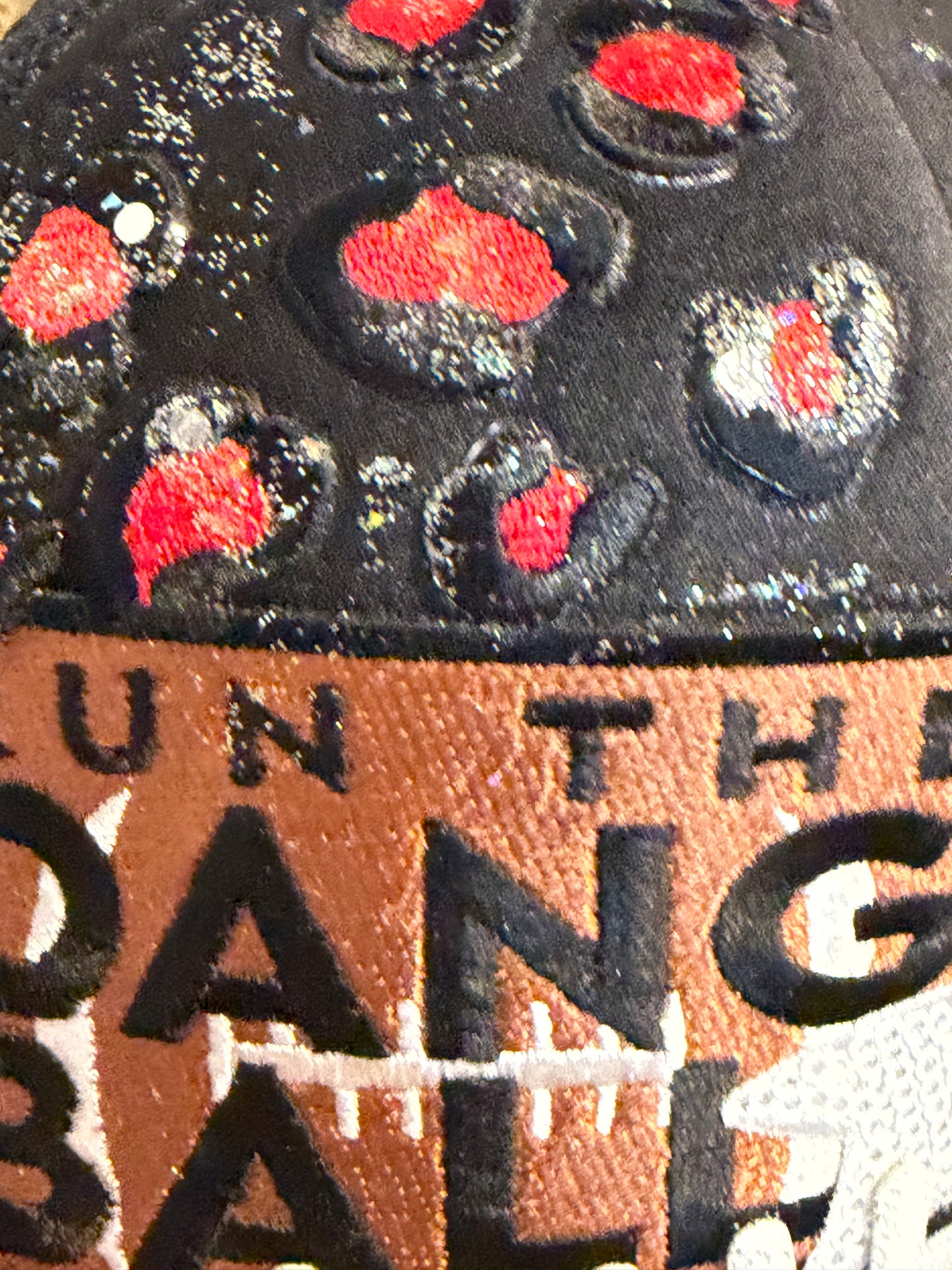 Blu Coconut Red & Black Football Trucker Hat