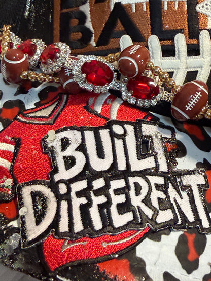 Blu Coconut Red & Black Football Trucker Hat