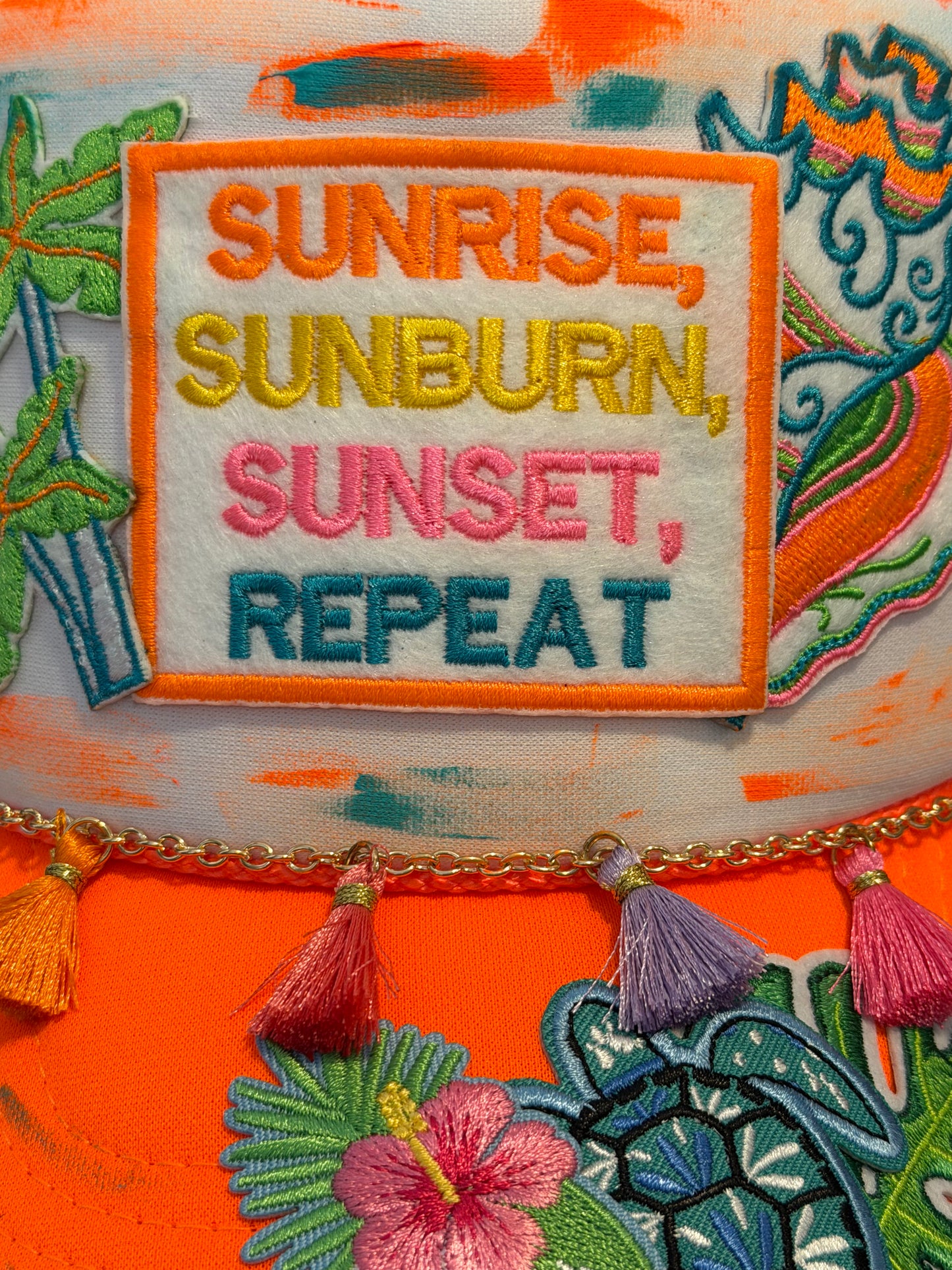 Blu Coconut Sunrise Sunset Trucker