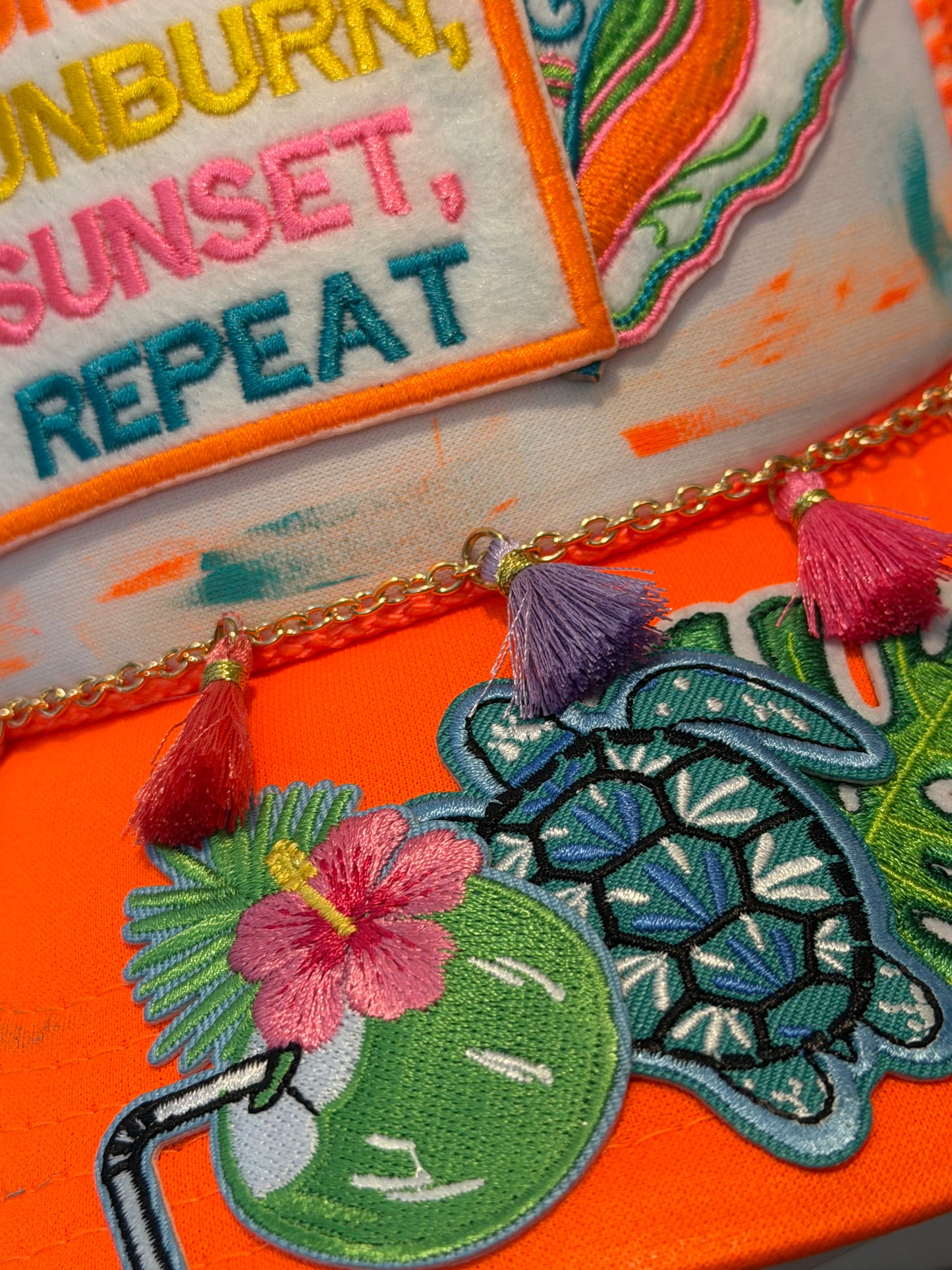 Blu Coconut Sunrise Sunset Trucker