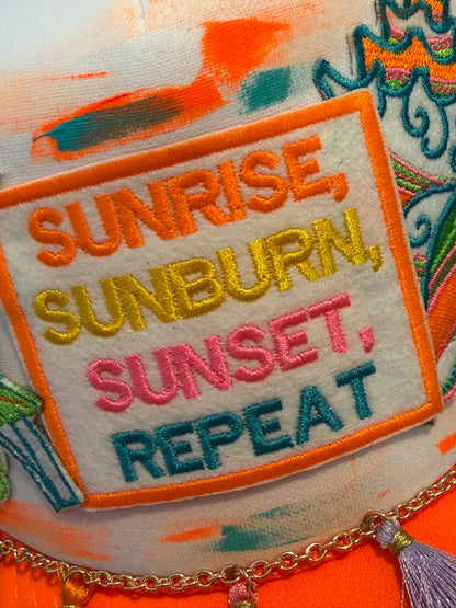Blu Coconut Sunrise Sunset Trucker