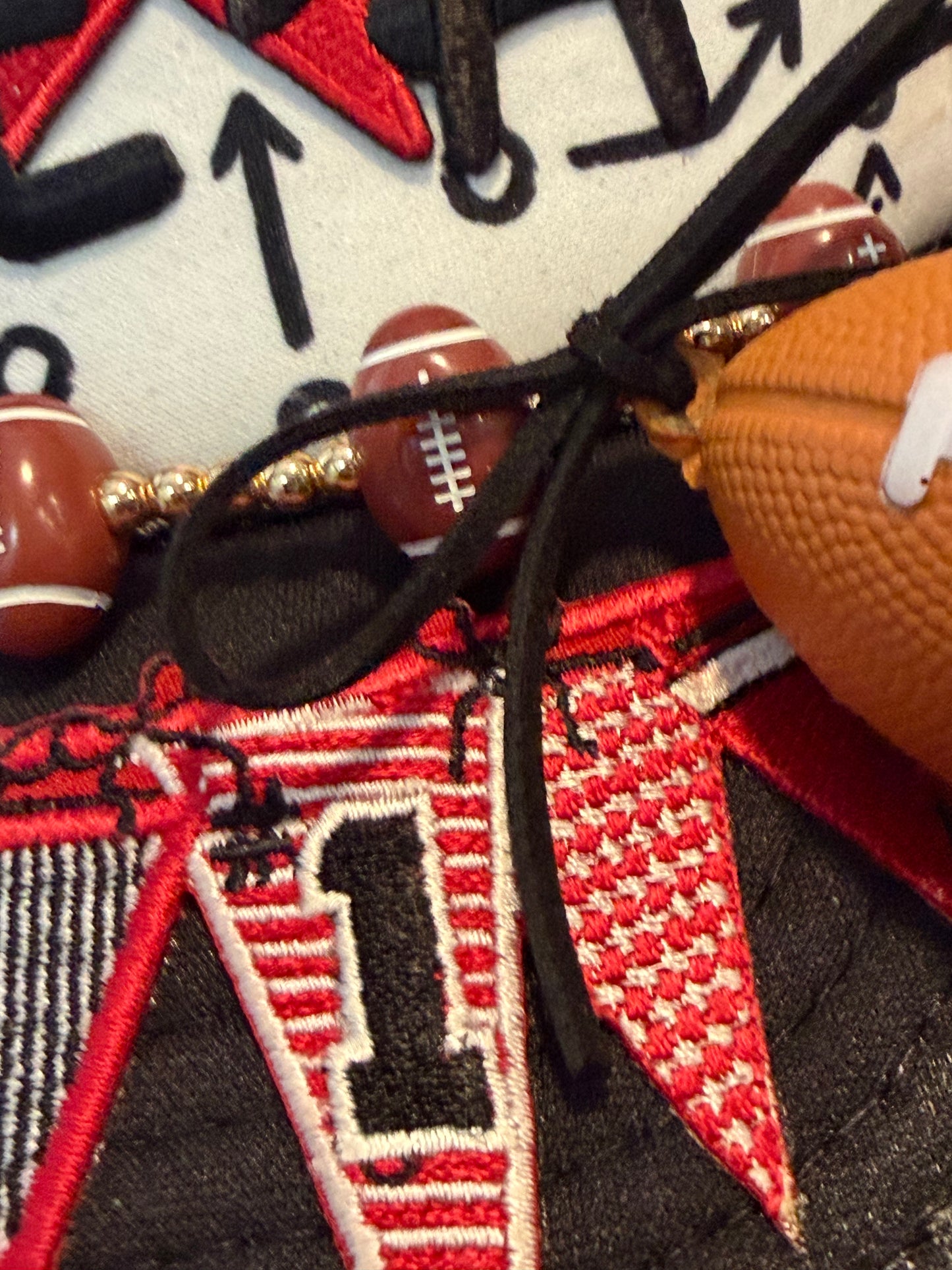 Blu Coconut Red & Black Football Game Day Trucker Hat