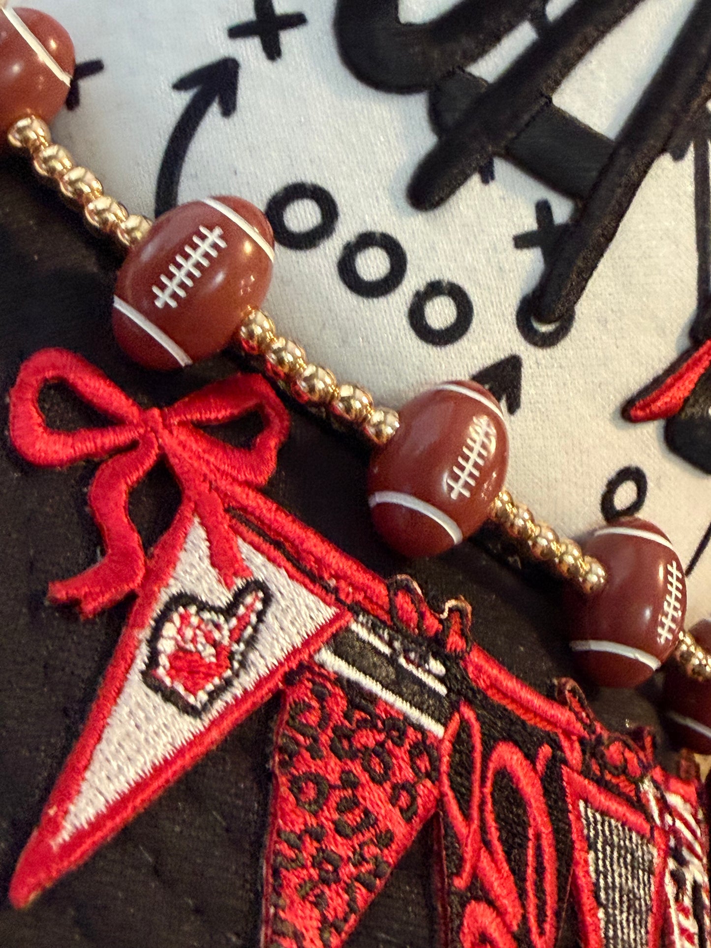 Blu Coconut Red & Black Football Game Day Trucker Hat