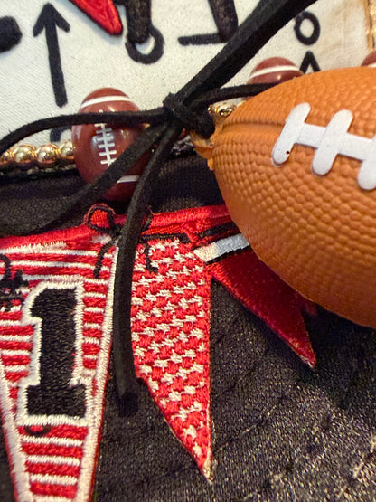 Blu Coconut Red & Black Football Game Day Trucker Hat
